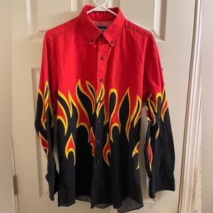 Vintage Brooks & Dunn Flame western rodeo shirt